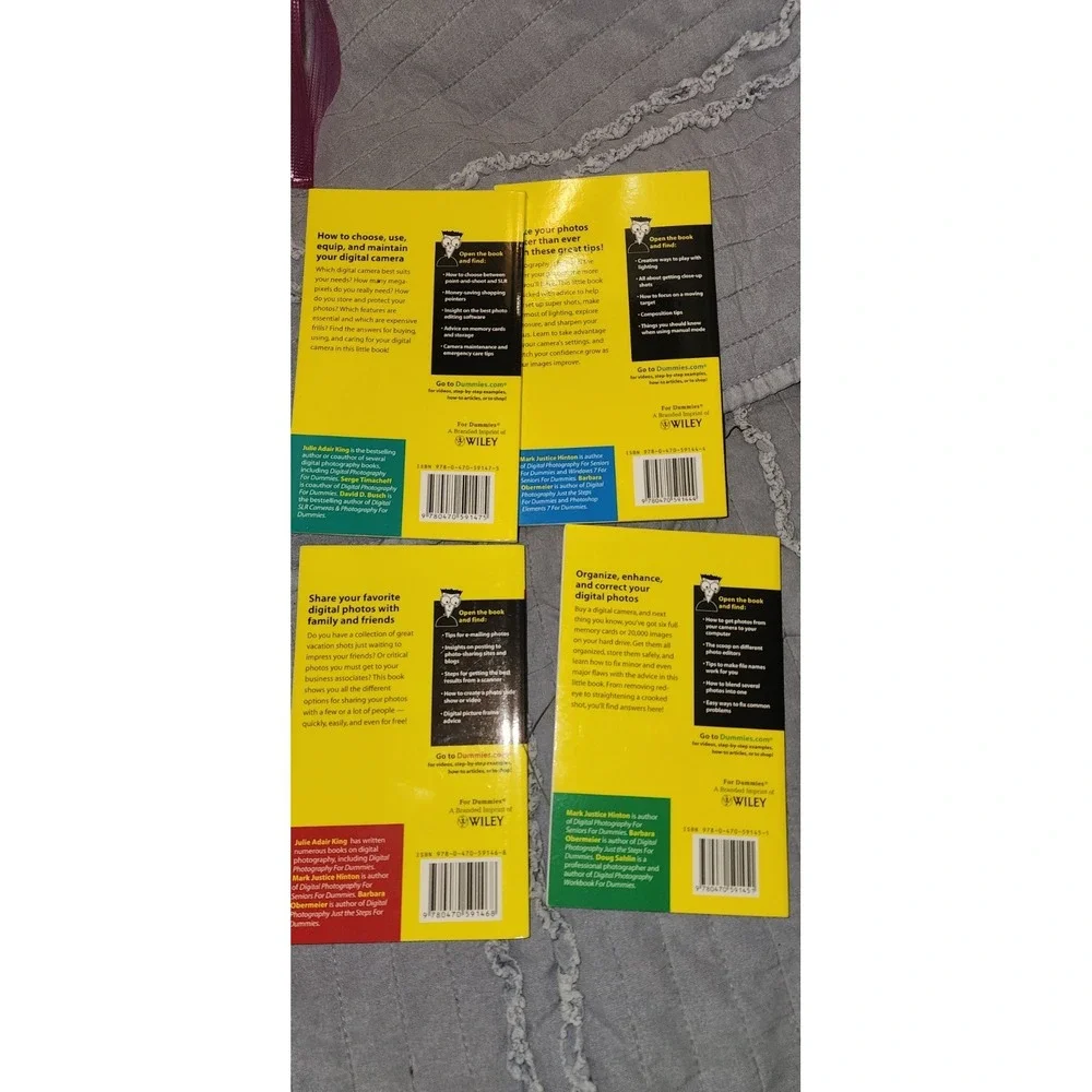 Lot 4 Books Digital SLR Cameras Photography Dummies Sharing Equi Shooting Editin
